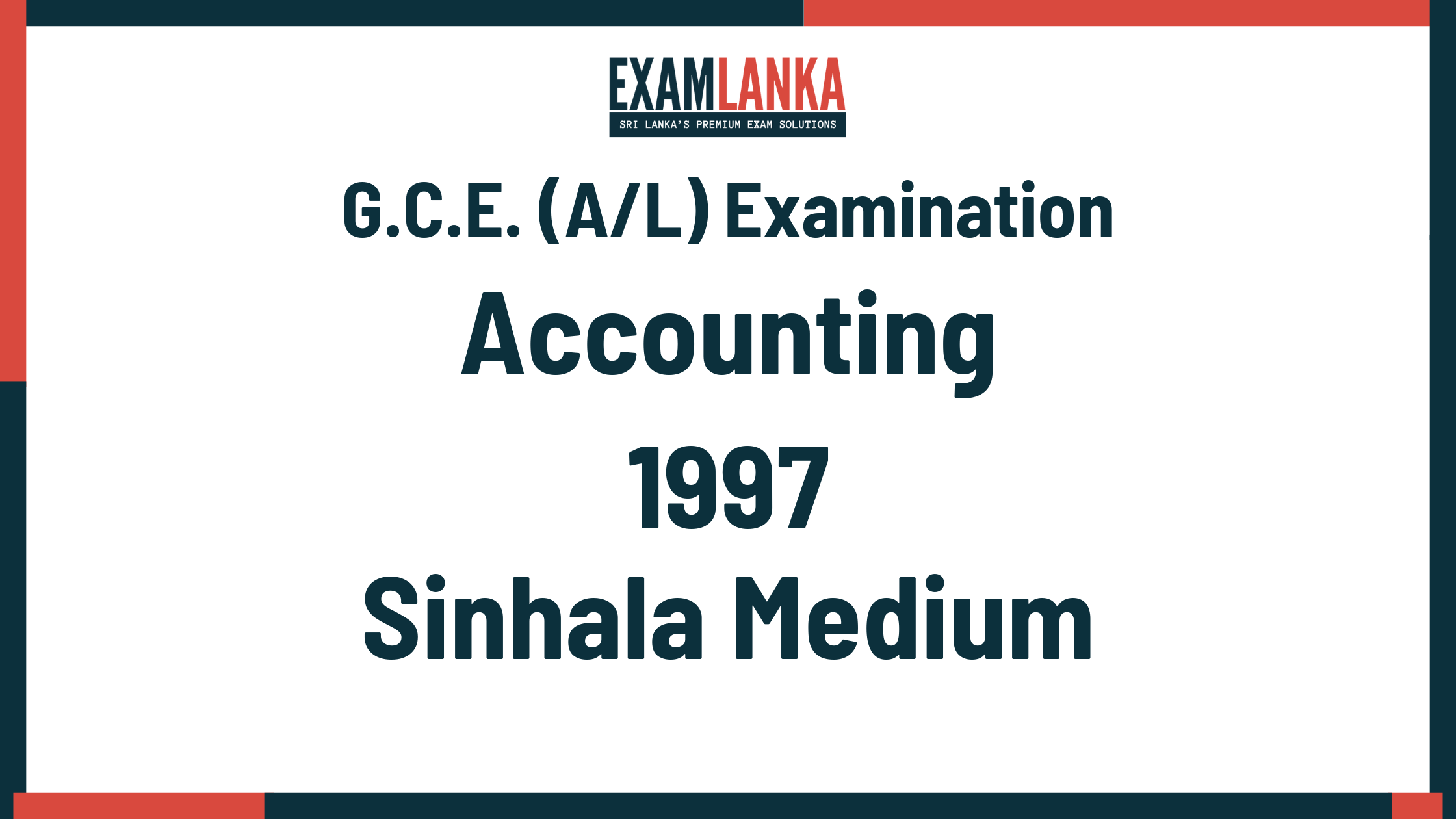 1997 accounting past paper sinhala medium