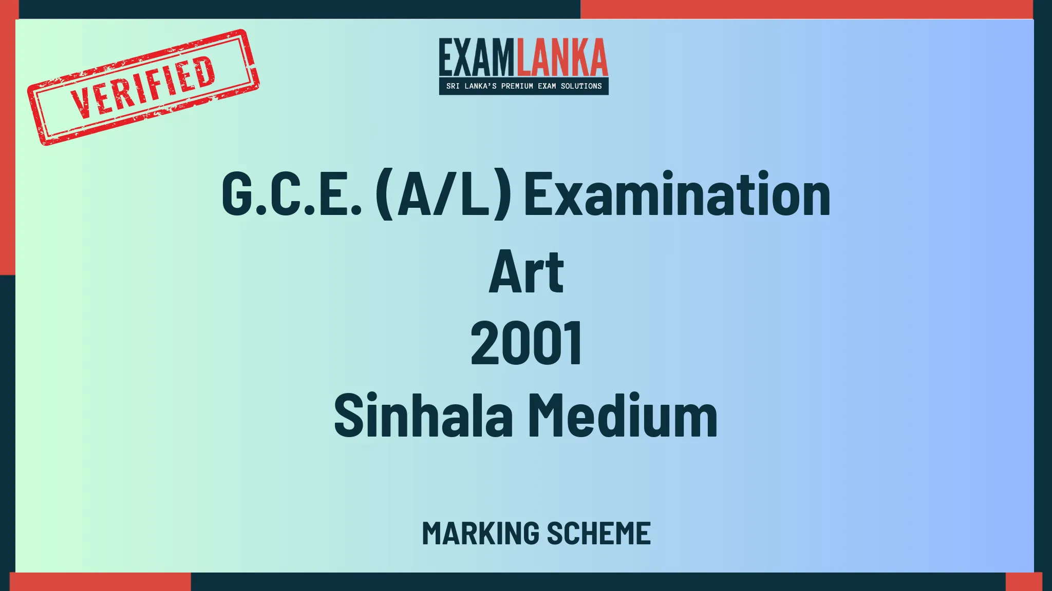 2001 art marking sinhala medium
