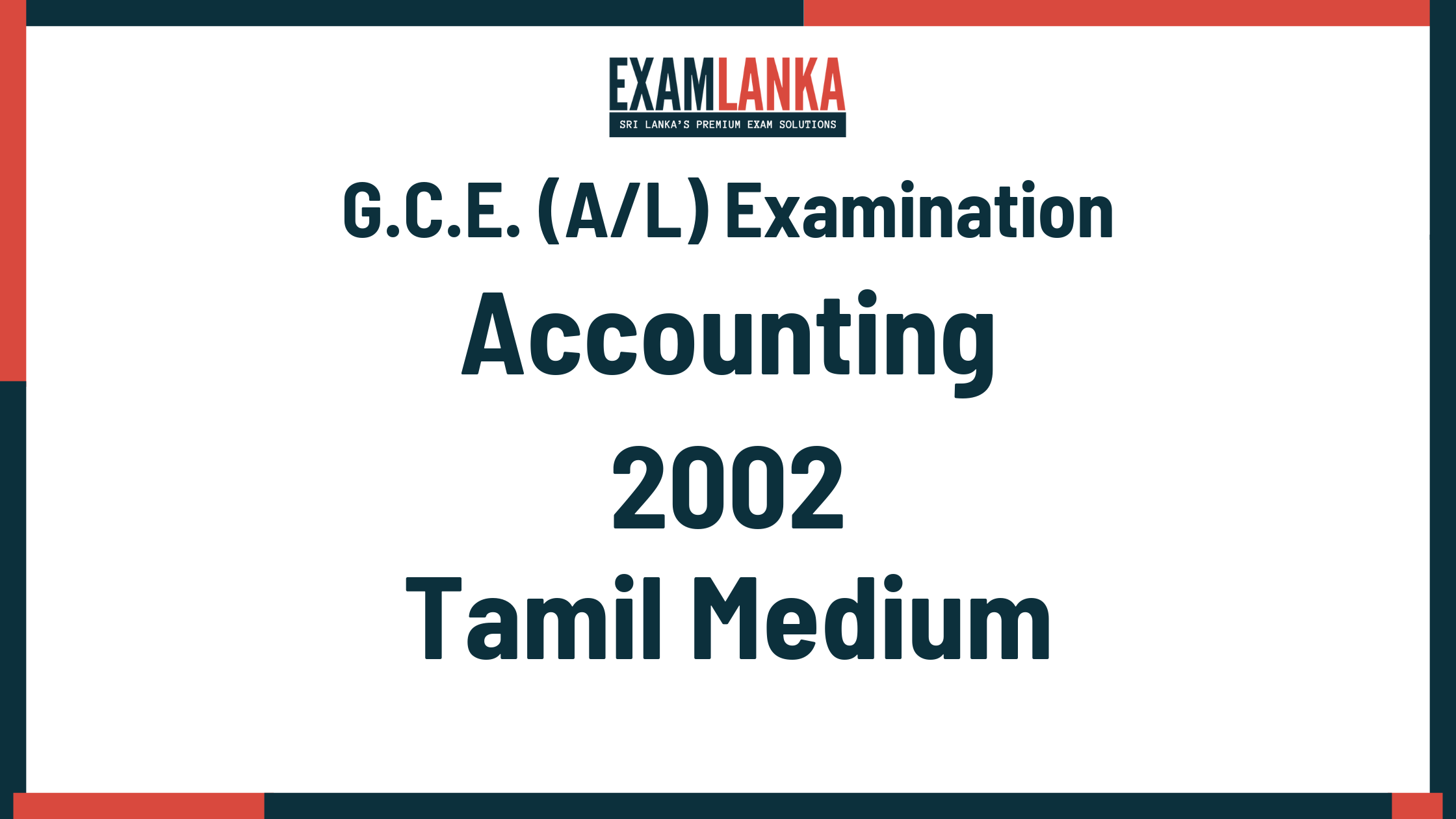 2002 accounting past paper tamil medium