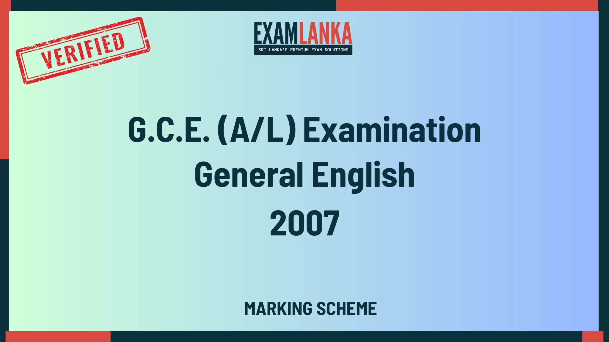 2007 general english marking  medium