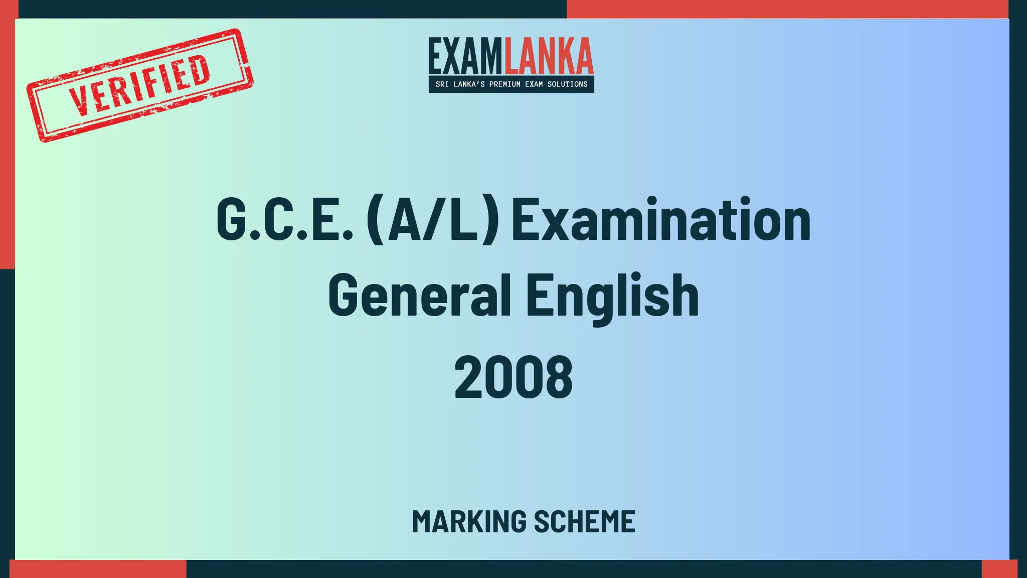 2008 general english marking  medium