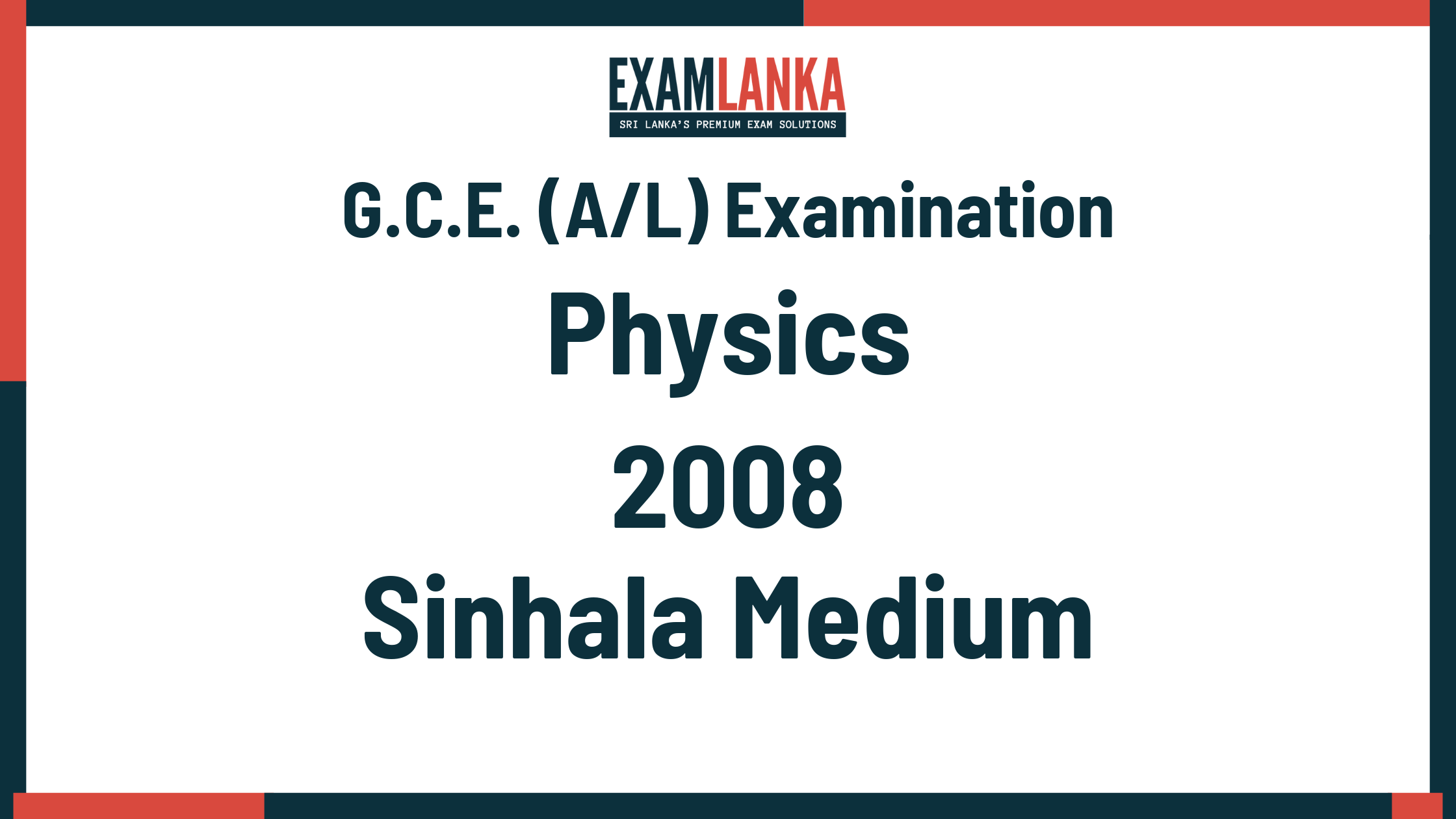 2008 physics past paper sinhala medium