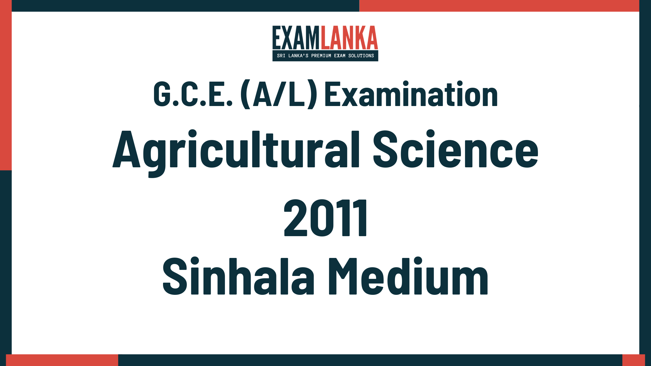2011 agricultural science past paper sinhala medium