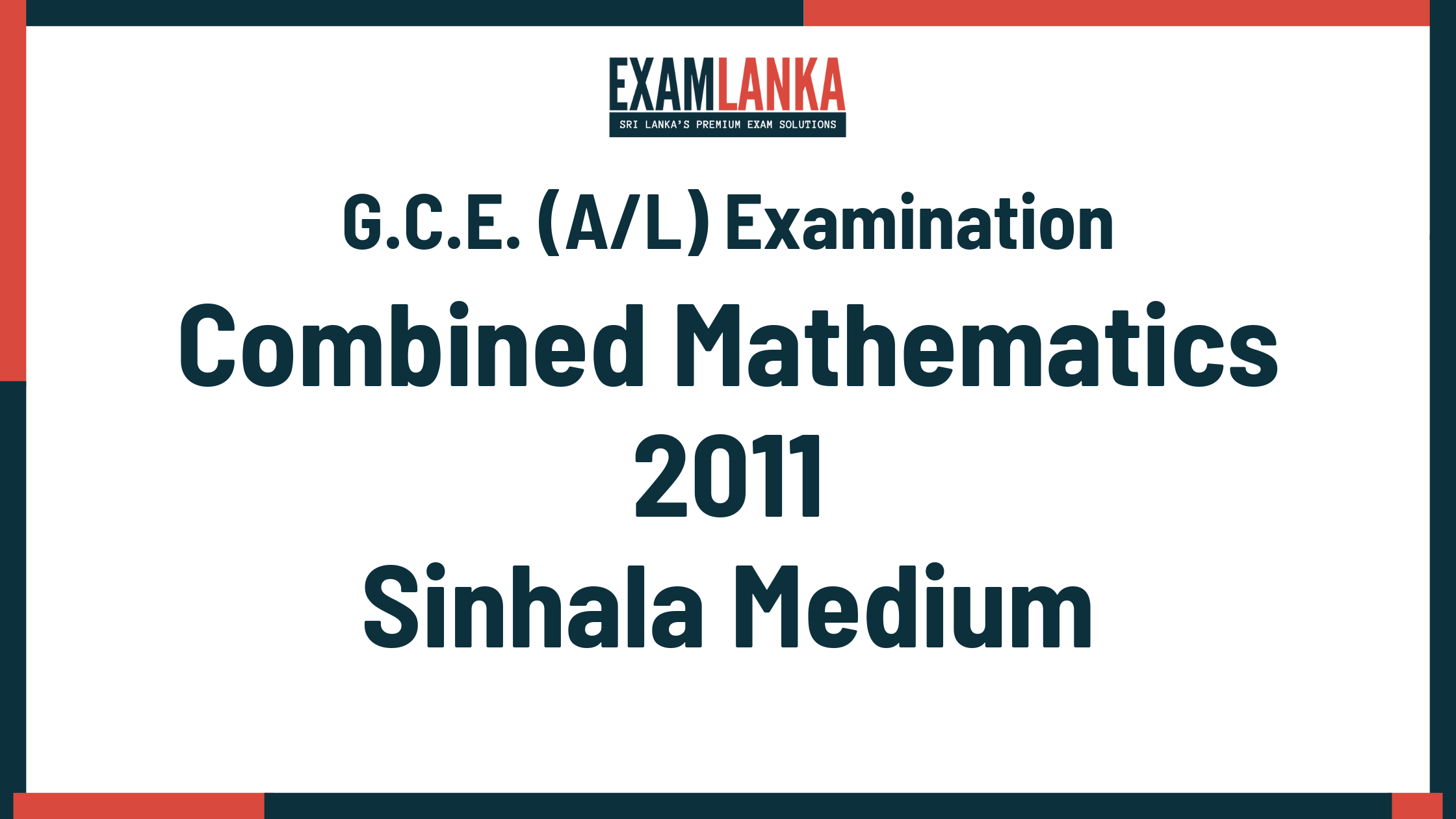 2011 combined mathematics past paper sinhala medium