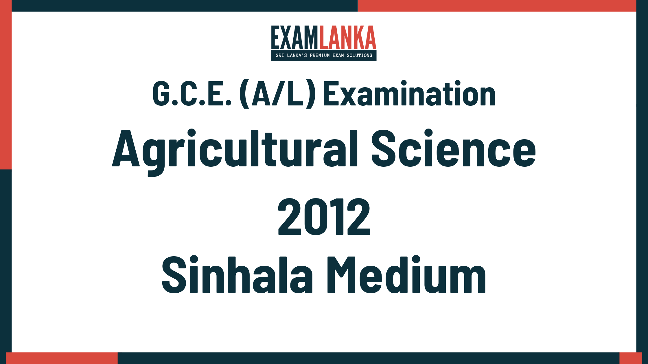2012 agricultural science past paper sinhala medium