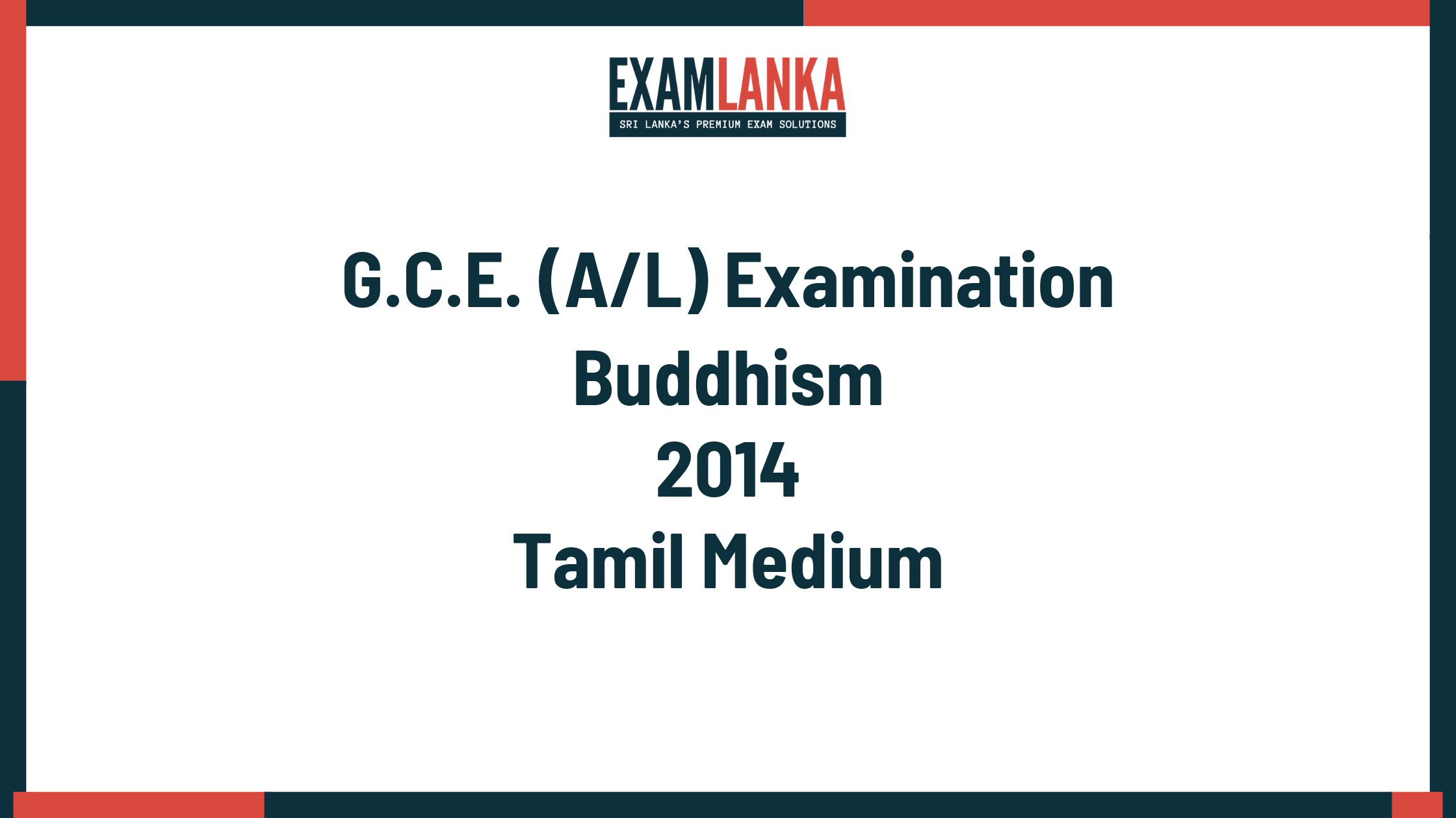 2014 buddhism past paper tamil medium