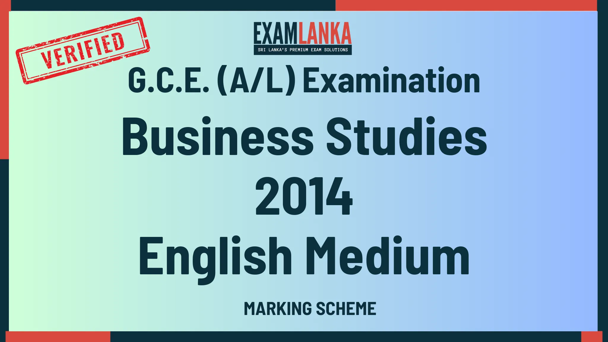2014 business studies marking english medium