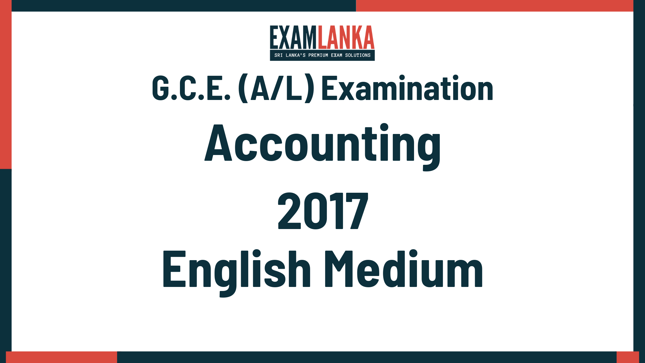 2017 accounting past paper english medium