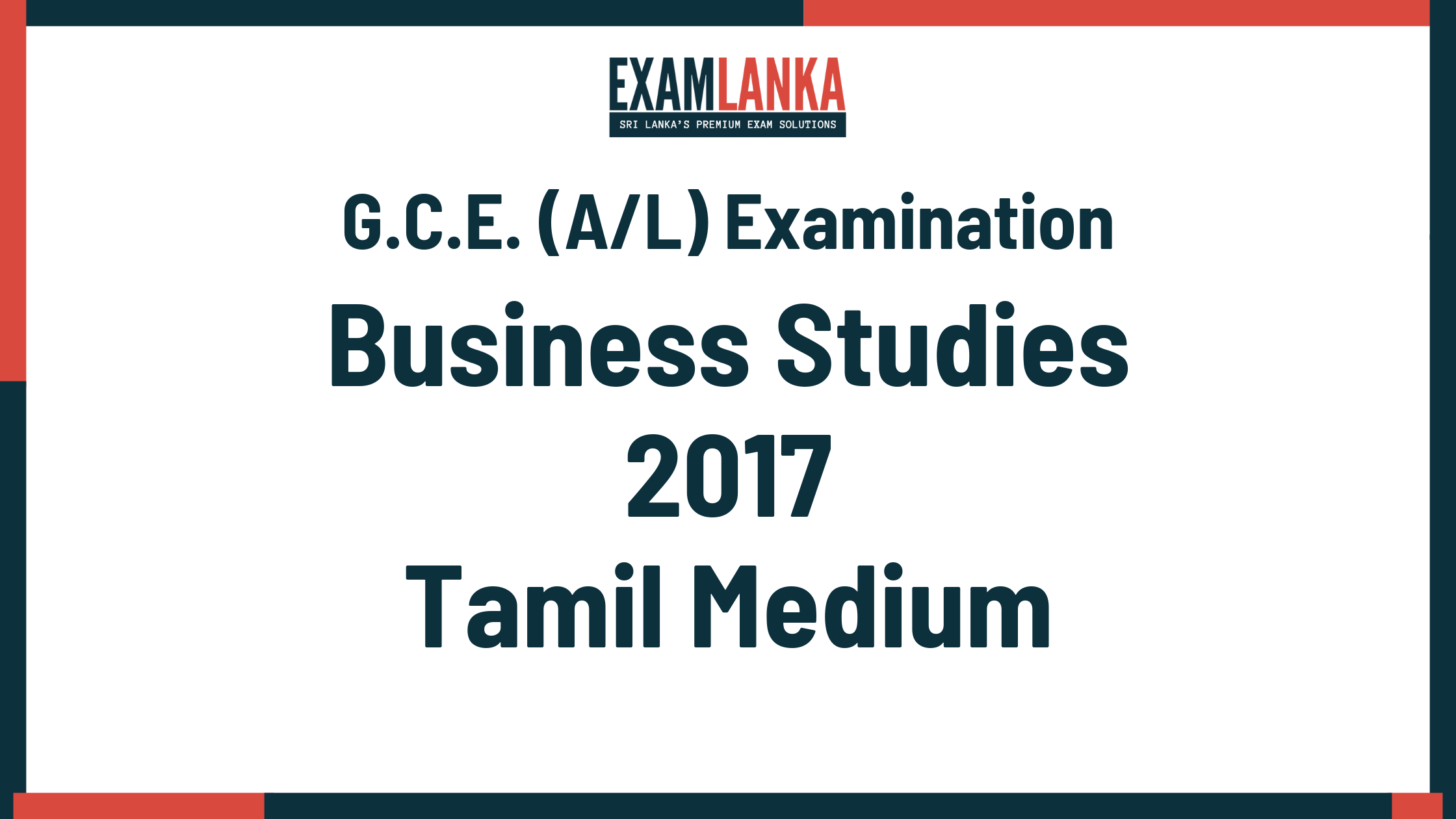 2017 business studies past paper tamil medium