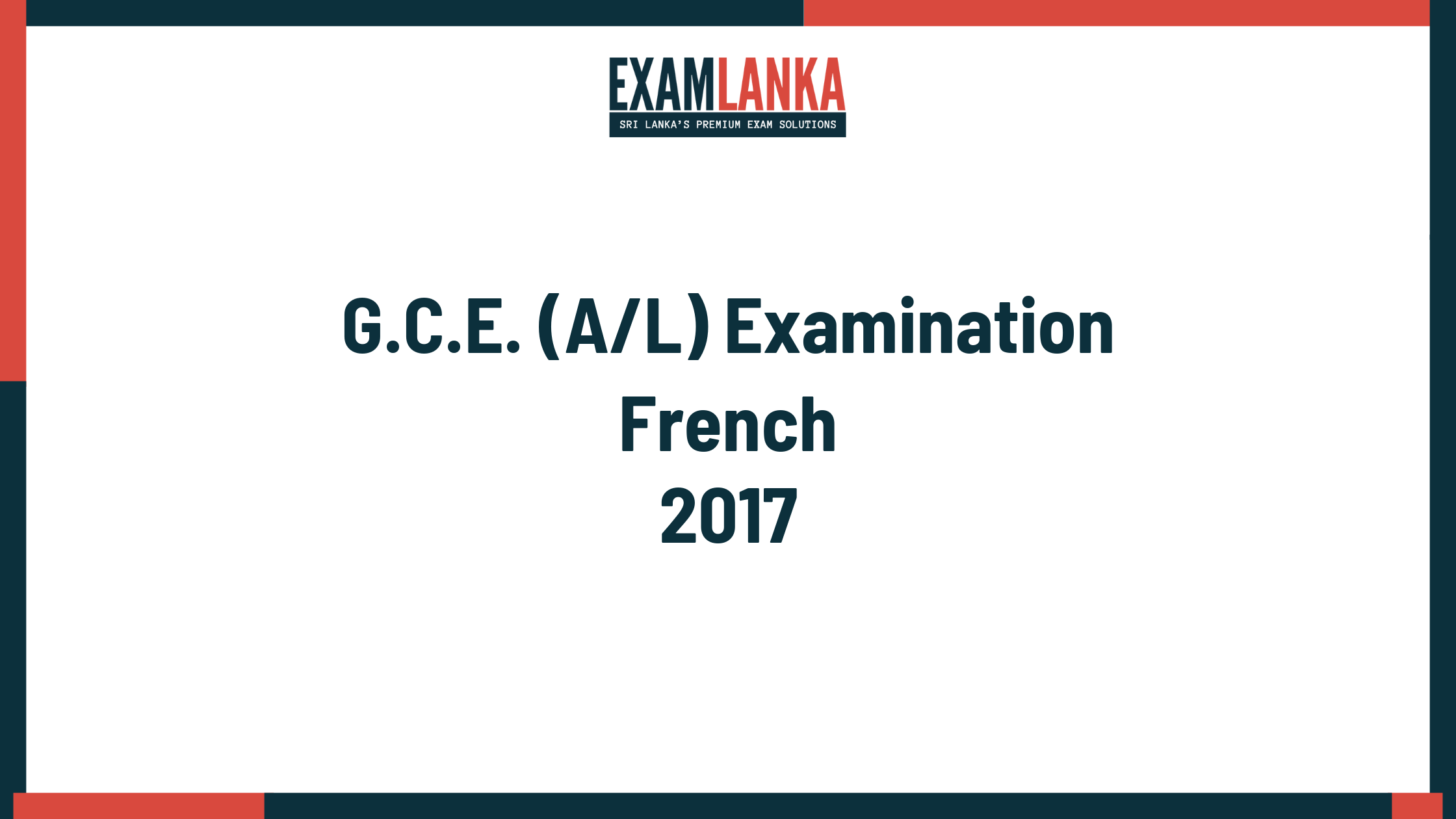 2017 french past paper