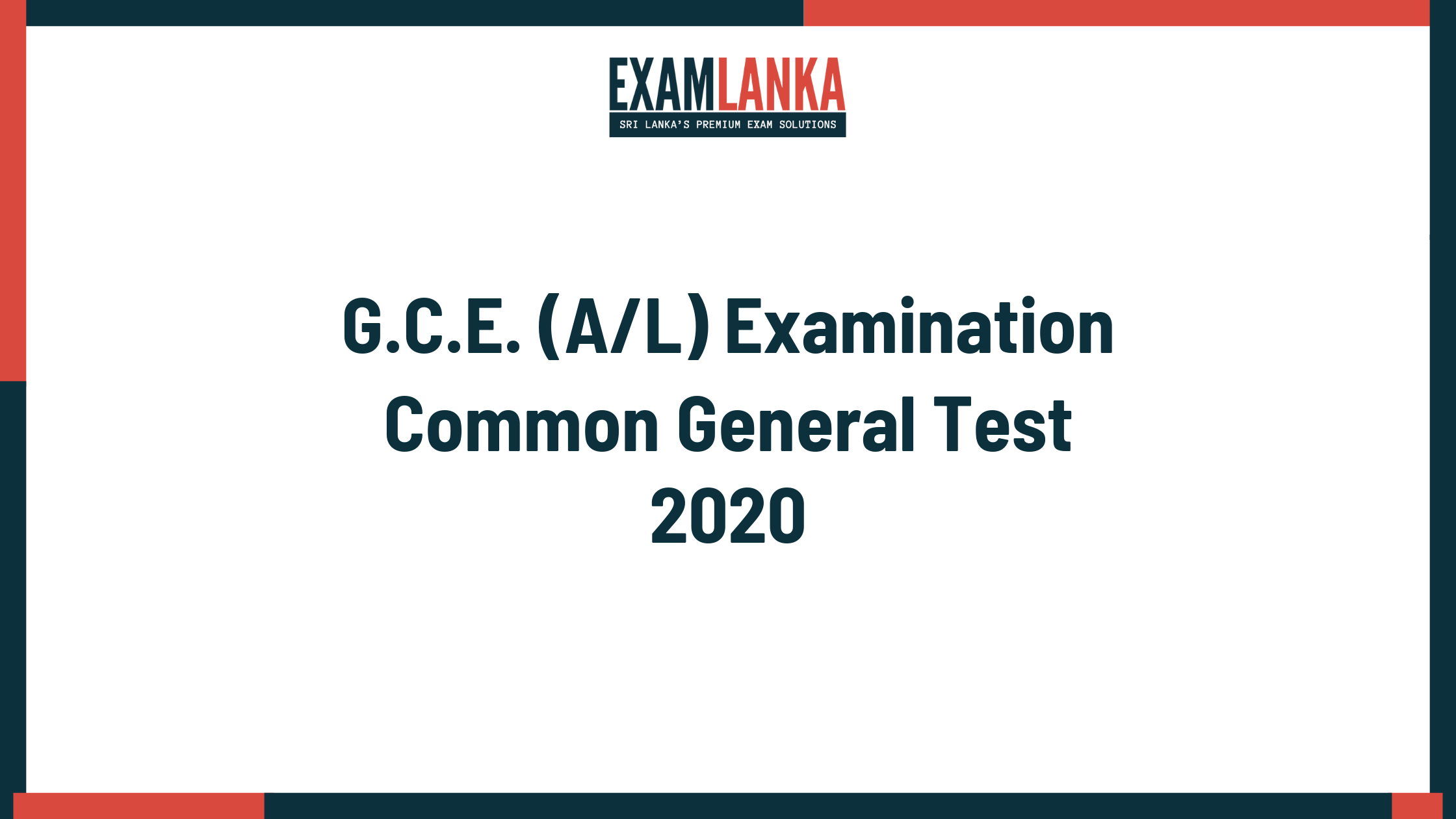 2020 common general test past paper