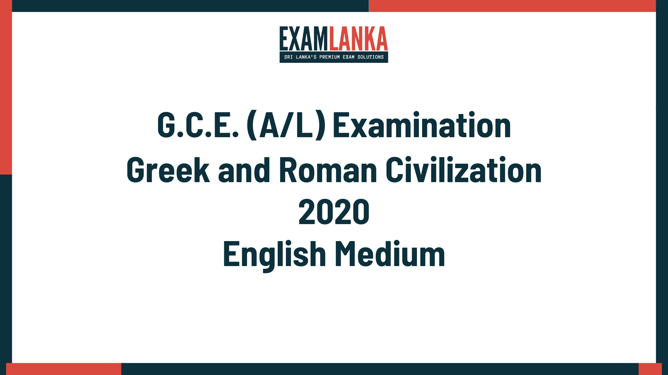2020 greek and roman civilization past paper english medium