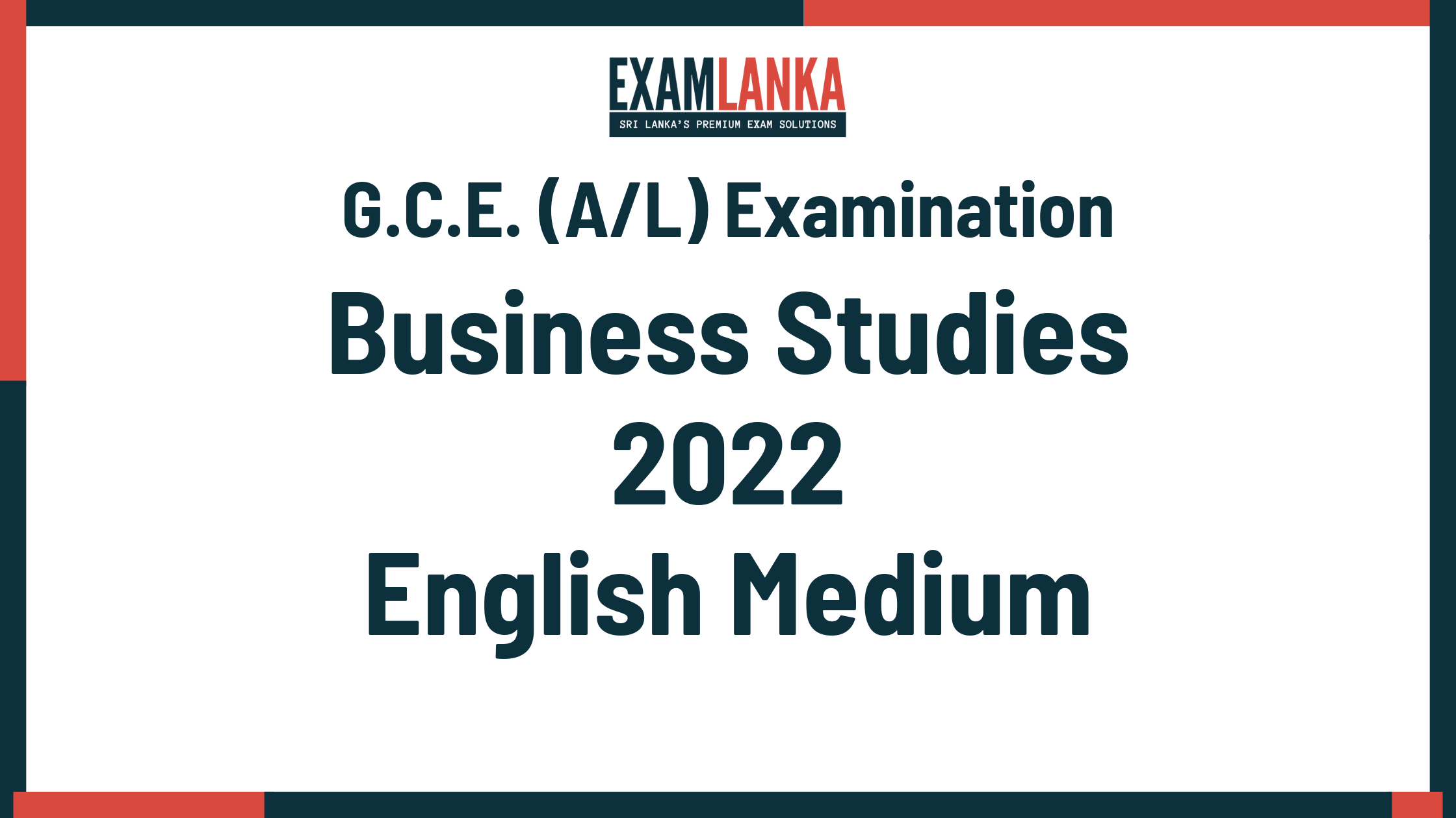 2022 business studies past paper english medium