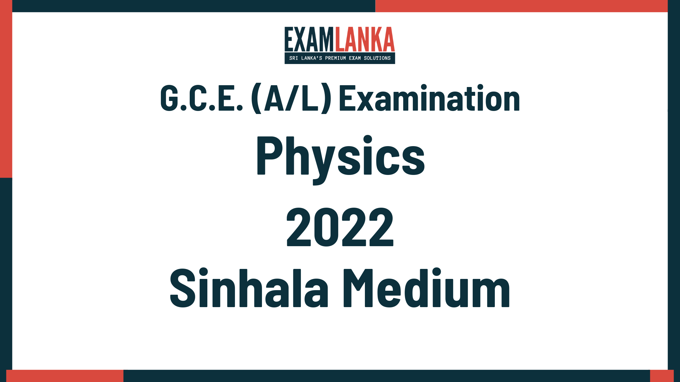 2022 physics past paper sinhala medium