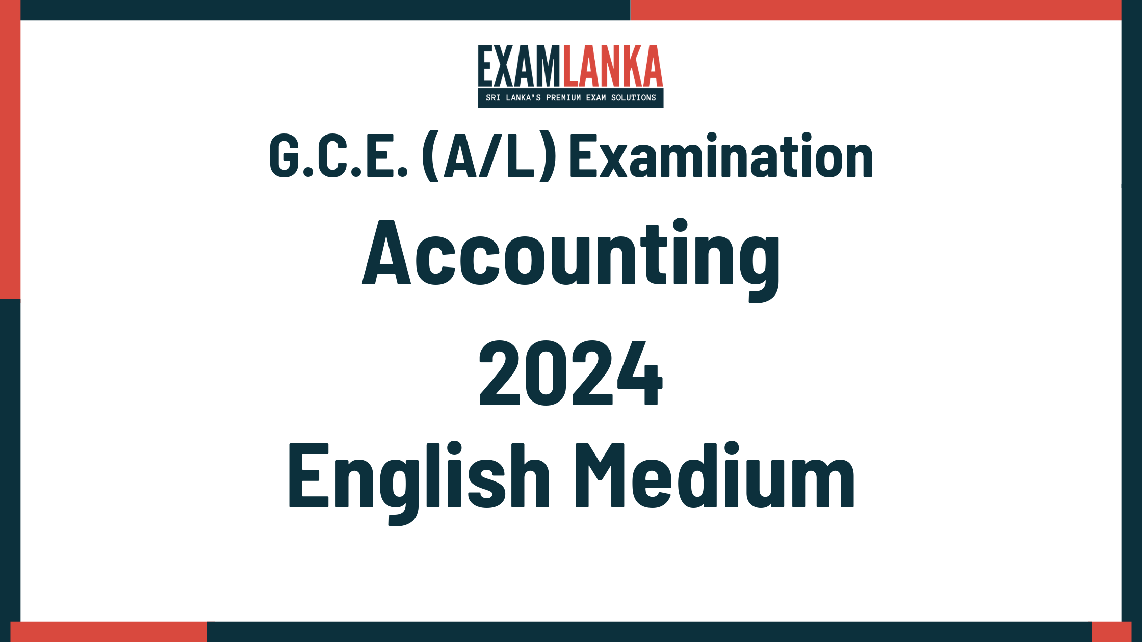 2024 accounting past paper english medium