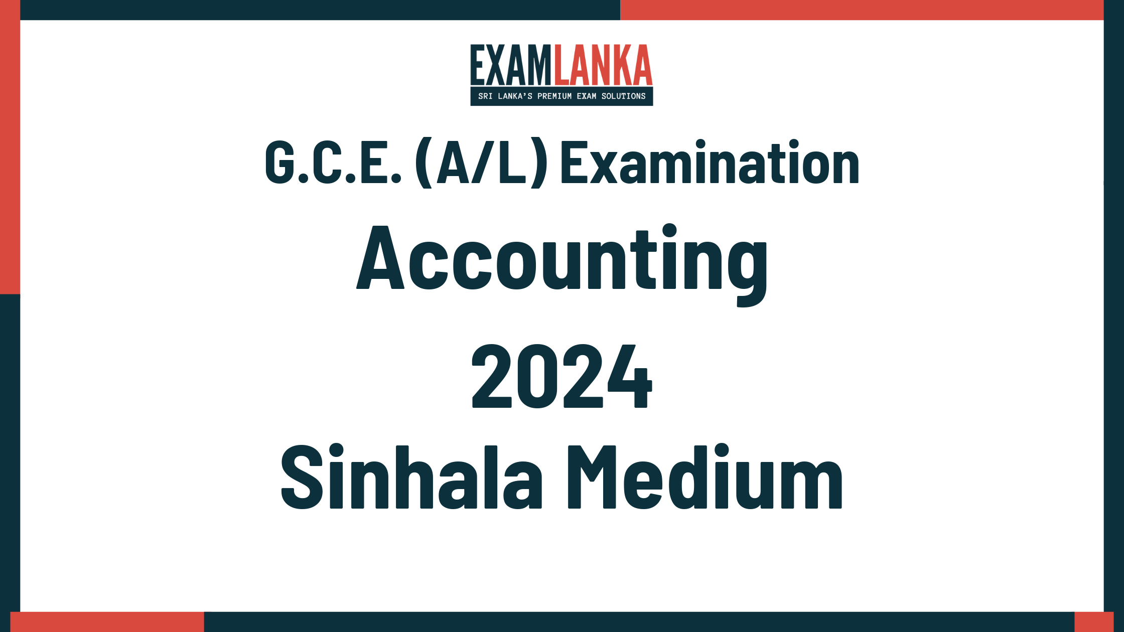2024 accounting past paper sinhala medium
