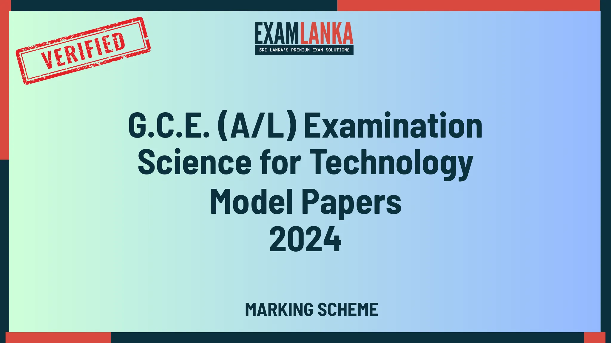 2024-al-science-for-technology-model-paper-marking-scheme