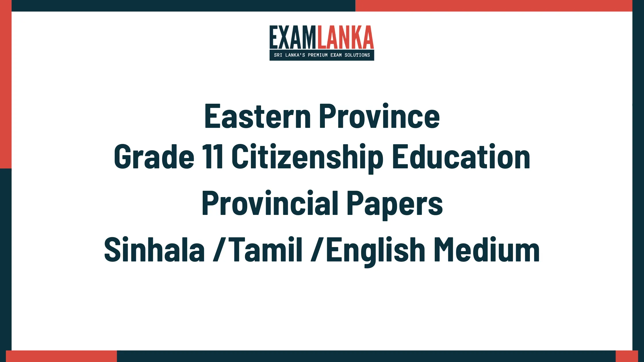 Eastern Province Grade 11 Citizenship Education