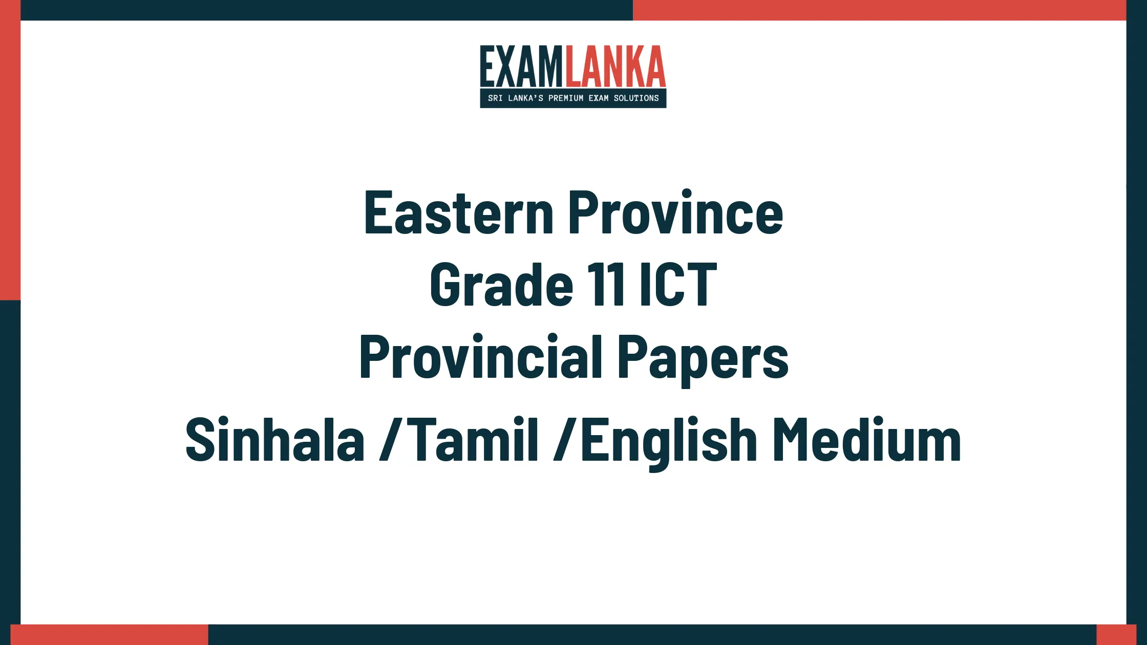 Eastern Province Grade 11 ICT
