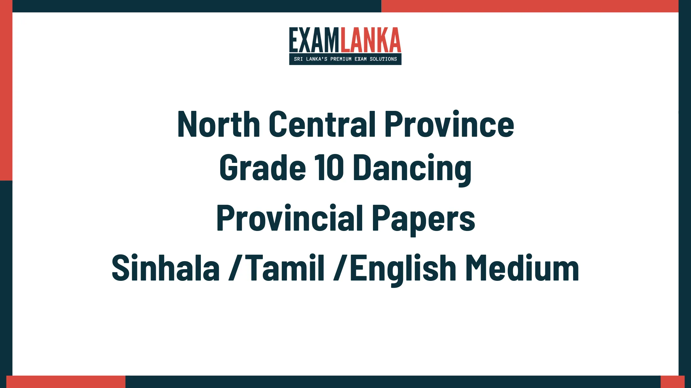 North Central Province Grade 10 Dancing