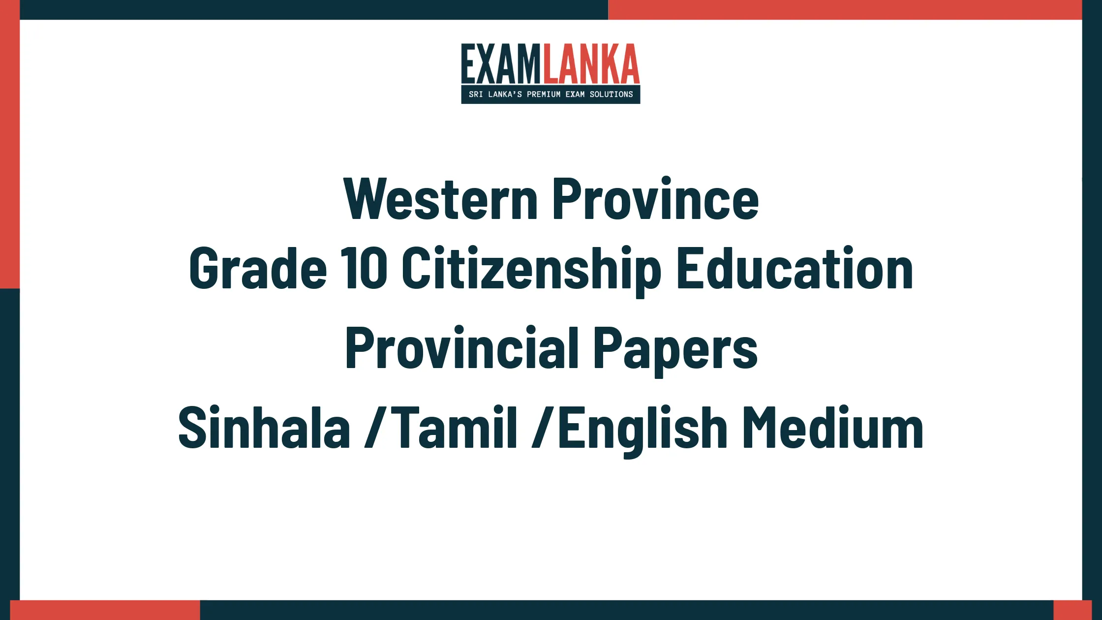 Western Province Grade 10 Citizenship Education